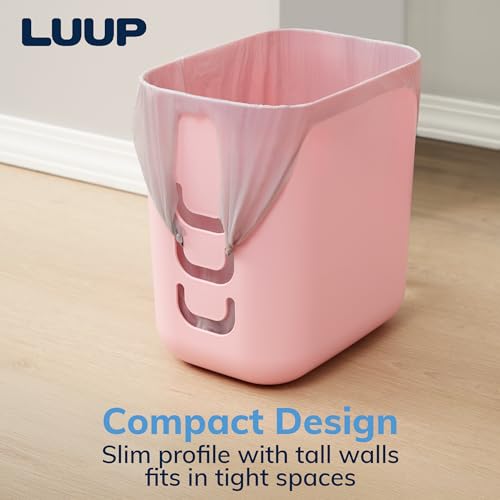 STORi Luup Wastebasket 25 Gallon Pink Made in USA 1