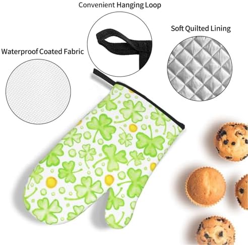 St Patricks Day Oven Mitts 4 Pcs Heat Resistant Set 1