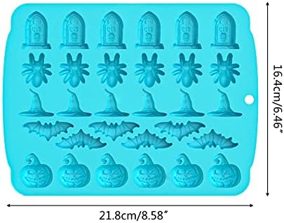 Junhcone Halloween Silicone Baking Molds 4 Colors