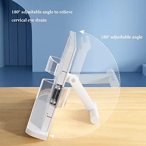 White Adjustable Book Stand for Reading and Writing