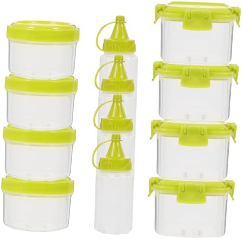 Ciieeo 12pc Set Square Sauce Bottles