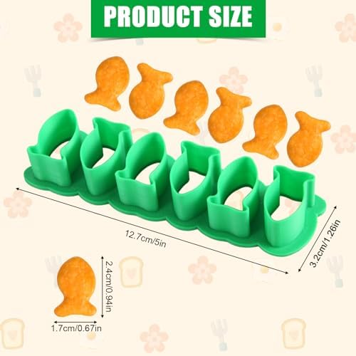 Mini Goldfish Cookie Cutter Set - 6 Fish Shapes for Baking Fun
