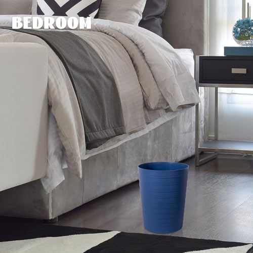 UUJOLY Small Trash Can 18 Gallon Navy Blue