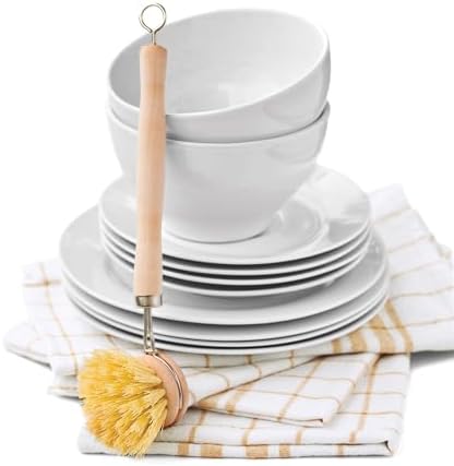 HIC Kitchen Natural Bristle Scrub Brush