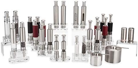 Grind Gourmet Salt Pepper Grinders with Window