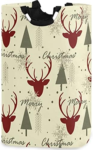 visesunny Large Capacity Laundry Hamper Basket Reindeer Design