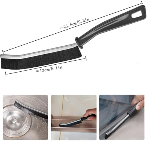 SpassLeben 2PCS Hard Bristle Crevice Cleaning Brush