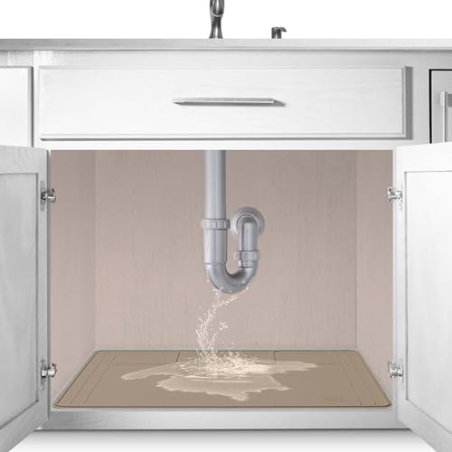 Famous Dino Under Sink Mat - Adjustable Waterproof