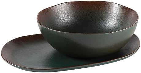 Bloomhouse Palermo Sun 2 Piece Stoneware Set Agave Blue