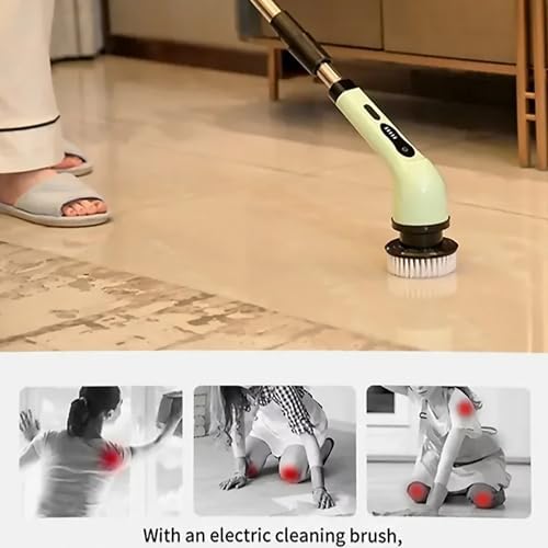 KIRIKIT Electric Spin Scrubber 9 in 1 Cordless