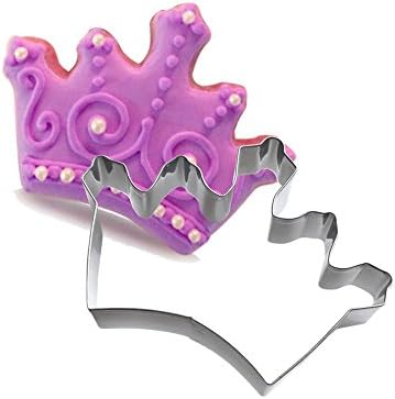 AK ART KITCHENWARE 3pcs Crown Cookie Cutter Set Stainless Steel Biscuit Tools