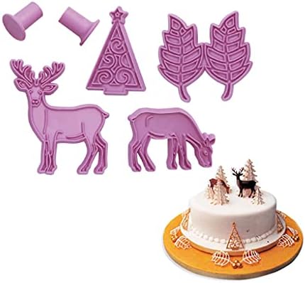 PURPLELILY 16-Piece Snowman Animal Silicone Cake Molds
