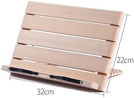 Adjustable Foldable Cookbook Stand with Page Clips