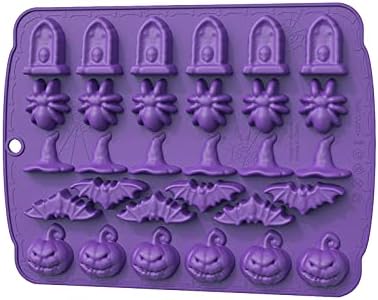 Junhcone Halloween Silicone Baking Molds 4 Colors