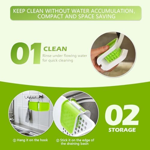 Kearning Openable Knife Brush with Handgrip - Green