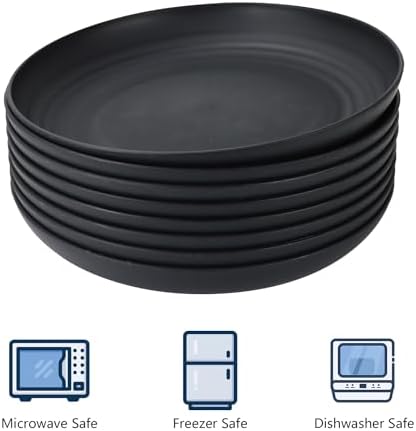 Homienly Wheat Straw Dinner Plates Set of 8
