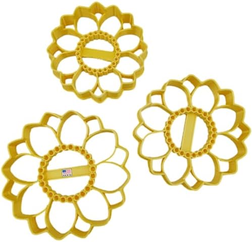 Hearts Treasure Sunflower Cookie Cutters 3 Pack 1