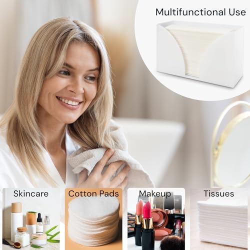 SimplyImagine Countertop Paper Towel Holder - White Acrylic
