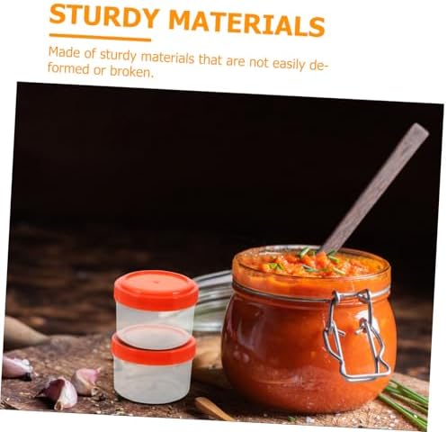 VOSAREA Mini Sauce Containers with Lids for Salad and Meal Prep