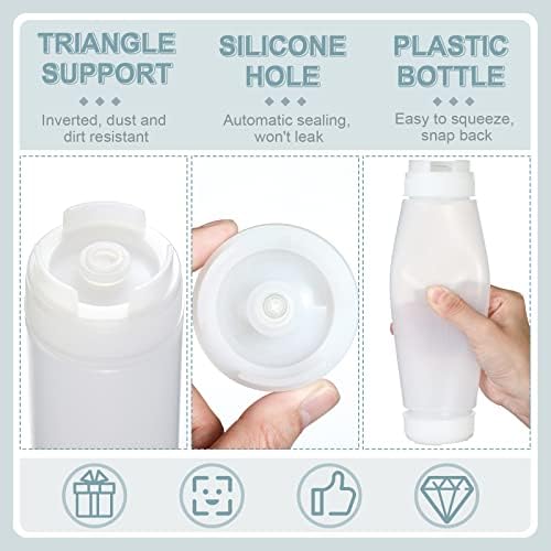 Sabary 6 Pcs 16 oz Condiment Squeeze Bottles