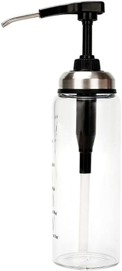 Glass Sauce Squeeze Bottle with Stainless Steel Spout 300ML 1