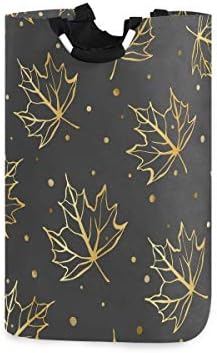Susiyo Gold Falling Leaves Laundry Basket Foldable