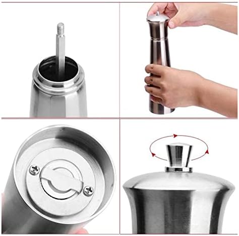 LEIXIUSM Refillable Salt and Pepper Mill Set
