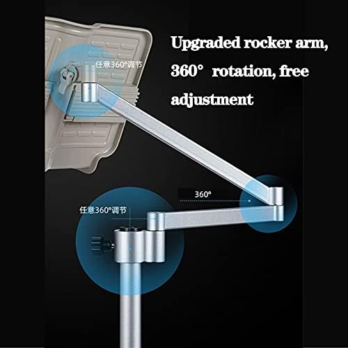 Adjustable Tablet Floor Stand with Wheels