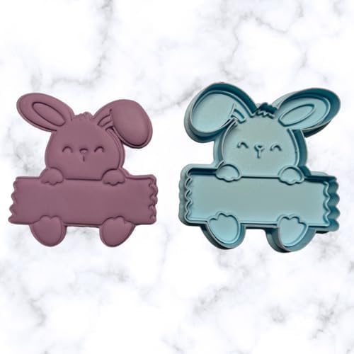 Easter Bunny Cookie Cutters 4 Designs for Baking