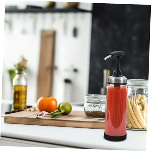 KICHOUSE 500ml Condiment Squeeze Bottle for Ketchup Salad Dressing and Sauces