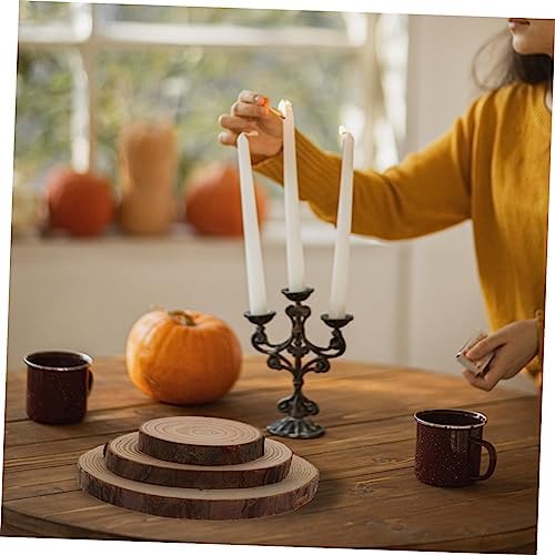MAGICLULU 9 Pcs Wooden Coasters with Scented Candle Holders
