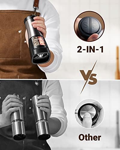 SANGCON 2 in 1 Electric Salt Pepper Mill Set