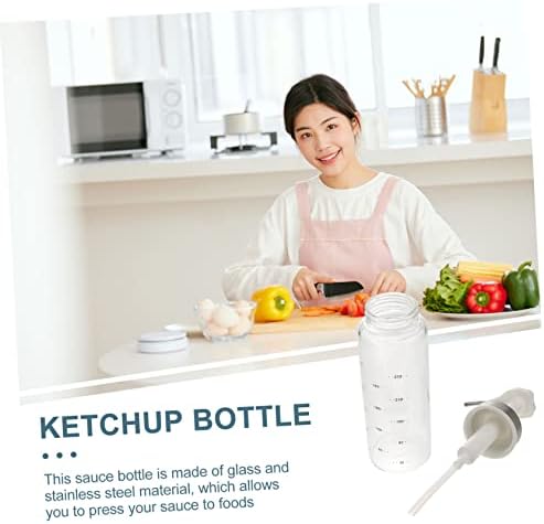 Alipis 300ml Squeeze Sauce Bottle with Spring Lid