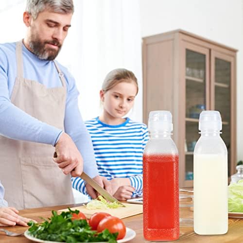 EPIPHANY 16 Oz Condiment Squeeze Bottles Set of 5 with Flip Top Cap