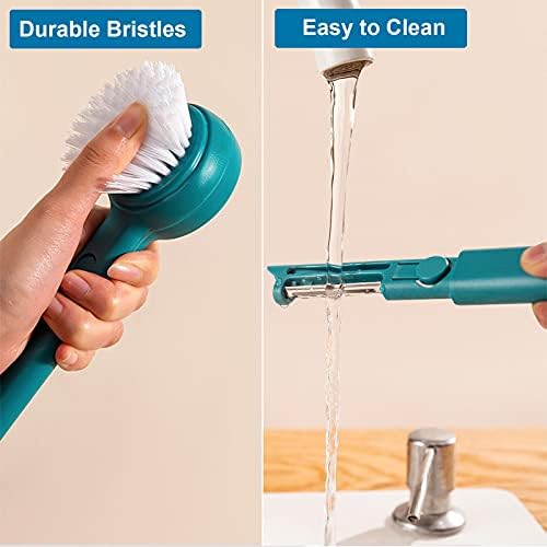 Ganganmax Vegetable Cleaner Brush with Peeler 2-in-1 Green