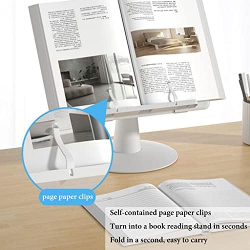 Adjustable Book Stand with 4 Gear Angles for Reading and Tablet Use