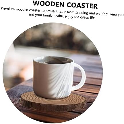 MAGICLULU 6 Pcs Scented Candle Wooden Coasters
