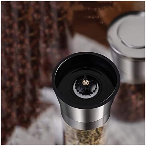 ZAEGO Refillable Pepper Mill Set Of 2 Silver