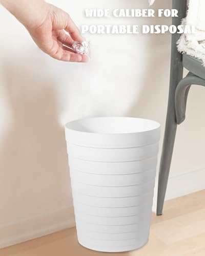 UUJOLY Small Trash Can 18 Gallon White 1