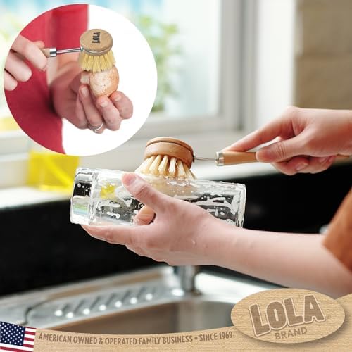 LOLA Original Tampico Brush - Sustainable Wood Handle 2 Diameter