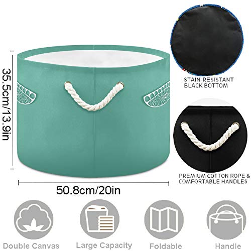 visesunny Collapsible Laundry Basket with Turtle Design