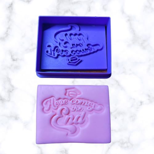 Graduation Cookie Cutter and Stamp 4 Inches