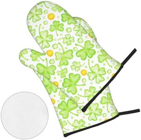 St Patricks Day Oven Mitts 4 Pcs Heat Resistant Set 1