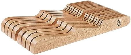 Victorinox 14-Slot Knife Drawer Organizer Natural Wood