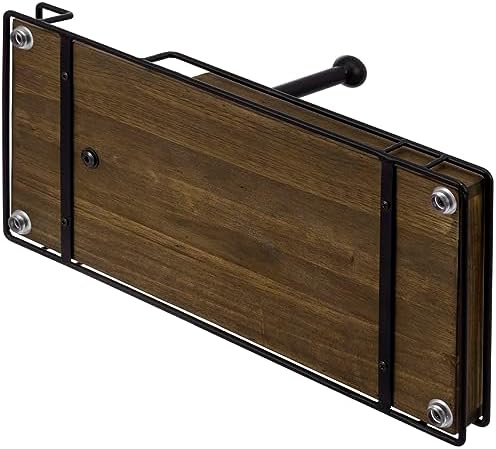 MyGift Rustic Industrial Paper Towel Caddy Combo