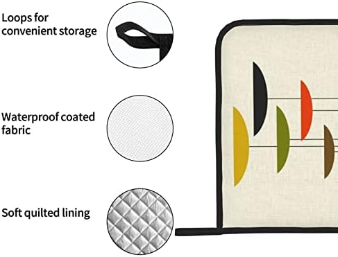 Ruzoap 2pcs Oven Mitts Potholders Set