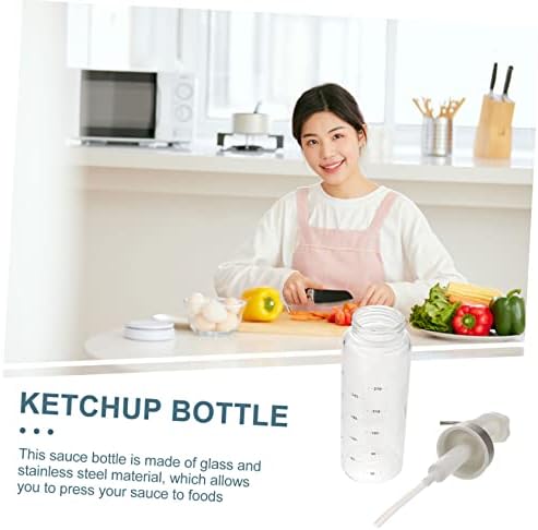 Cabilock 300ml Condiment Squeeze Bottle with Spring Lid