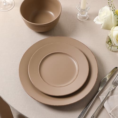 Earth Clay Hazel 12-Piece Stoneware Dinnerware Set 1