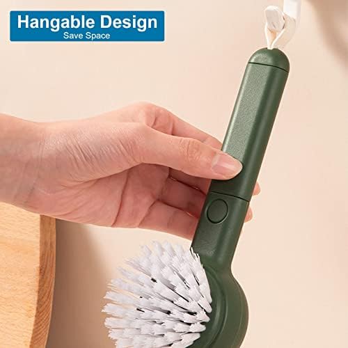 Ganganmax Vegetable Cleaner Brush with Peeler 2-in-1 Green