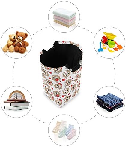 Susiyo Foldable Laundry Basket with Handles and Waterproof Interior
